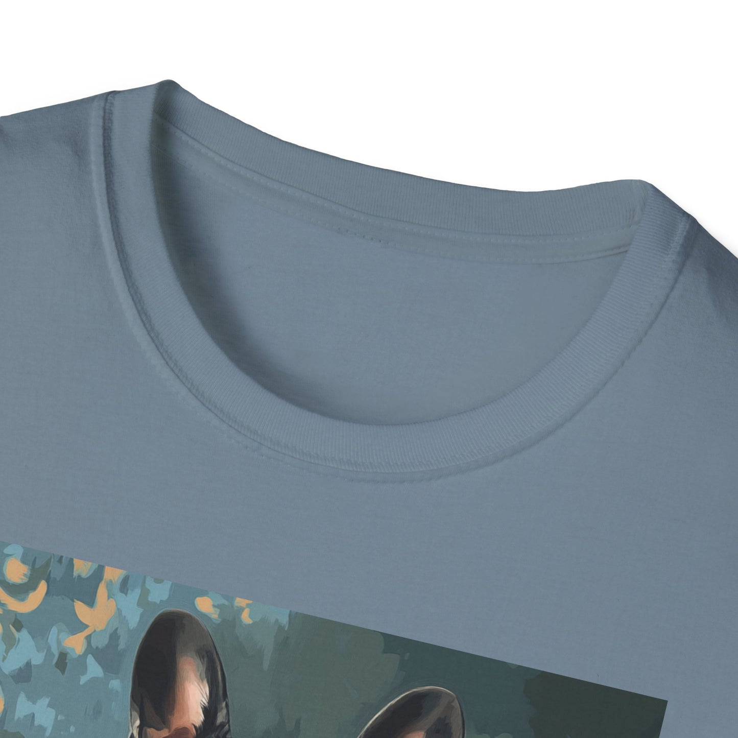 "Wine tastes better with a loyal pup" Unisex Softstyle T-Shirt