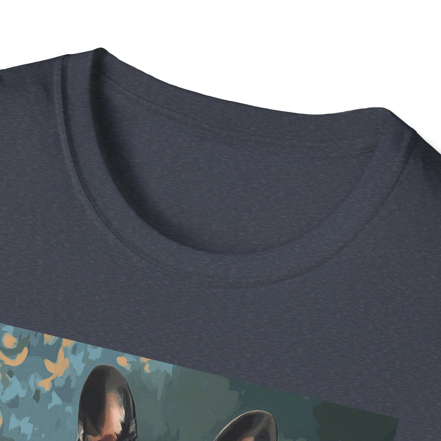 "Wine tastes better with a loyal pup" Unisex Softstyle T-Shirt